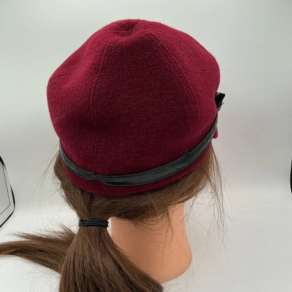 Giovannio New York Red Hat with black band